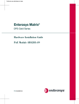 Enterasys Enterasys Matrix 9033989-06 User manual