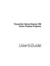 Epson PowerLite Home Cinema 700 User guide