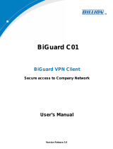 Billion BiGuard VPN Client BiGuard Series User manual