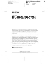 Epson EPL-5700L User manual