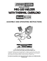 Chicago Electric MIG-100 91124 Operating instructions