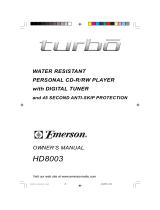 Emerson Turbo HD8003 User manual