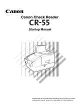 Canon imageFORMULA CR-55 User manual