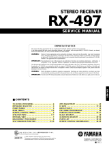 Yamaha RX-497 User manual