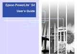 Epson PowerLite S4 User manual