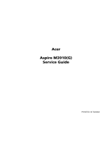 Acer ASPIRE M3910(G) User manual