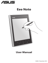 Asus Eee Note User manual