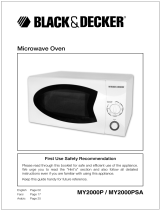 Black & Decker MY2000P User manual
