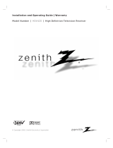 Zenith HDV420 User manual