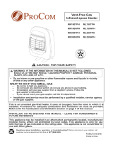 ProCom Heating MN180TPH User manual