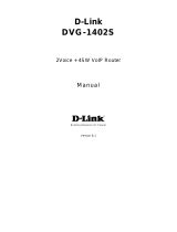 D-Link 2Voice + 4SW VoIP Router DVG-1402S User manual