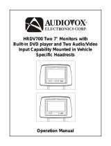 Audiovox HRDV700 User manual