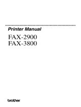 Brother FAX-3800 User guide