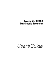 Epson G5000 - PowerLite XGA LCD Projector User manual