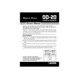 Boss OD-20 Owner's manual