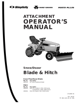 Simplicity SNOW / DOZER BLADE & HITCH (RG BM) User manual
