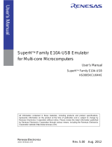 Renesas SuperH Family E10A-USB User manual