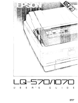 Epson LQ-570+ User manual