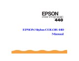 Epson Stylus Color 440 User manual