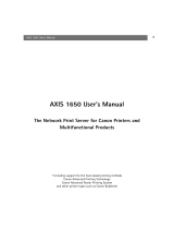 Canon AXIS 1650 User manual