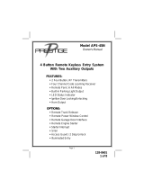 Audiovox Garage Door Control User manual