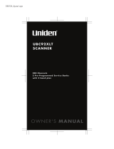 Uniden UBC92XLT User manual