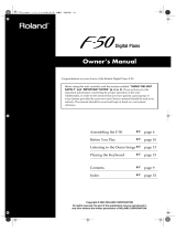Roland F-50 User manual