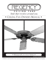 Regency Ceiling Fans Marquis Series Owner's manual