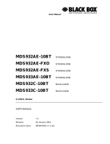 Black Box MDS932AE-FXS User manual