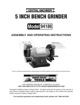 Central Machinery 5 in. Bench Grinder User manual