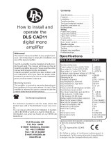 DLS CLASSIC CAD11 Owner's manual