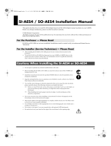 Roland SI-AES4 Installation guide