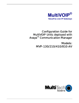 Multitech MVP103 User manual