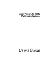 Epson powerlite 7900P User manual