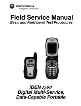 Motorola iDEN i580 User manual