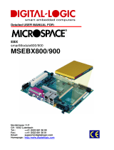 DIGITAL-LOGIC MSEBX800 User manual