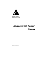AltiGen comm Advanced Call RouterTM User manual