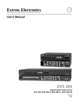 Extron electronic Digital Video Scaler Series DVS 304 AD User manual