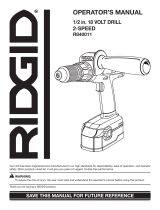 RIDGID R840011 User manual