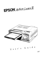 Epson II User manual