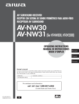 Aiwa AV-NW30, AV-NW31 User manual