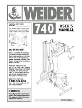 Weider WESY74090 User manual
