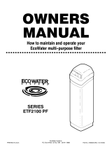 EcoWater ETF2100 PF Owner's manual