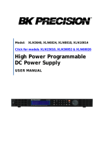 B & K Precision Model XLN10014-GL User manual