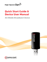 Comcast High-Speed2go User manual