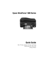 Epson 600 SERIES User manual