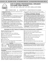 Wharfedale Pro EVP-12PM User manual