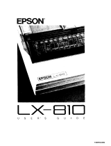 Epson LX-810 User manual