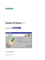 Siemens ID Mouse V 3.1 User manual