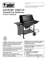 Weber Genesis 1000 LX LP Owner's manual